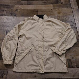 Footjoy‎ Dryjoys windbreaker golf rain jacket women's medium beige
